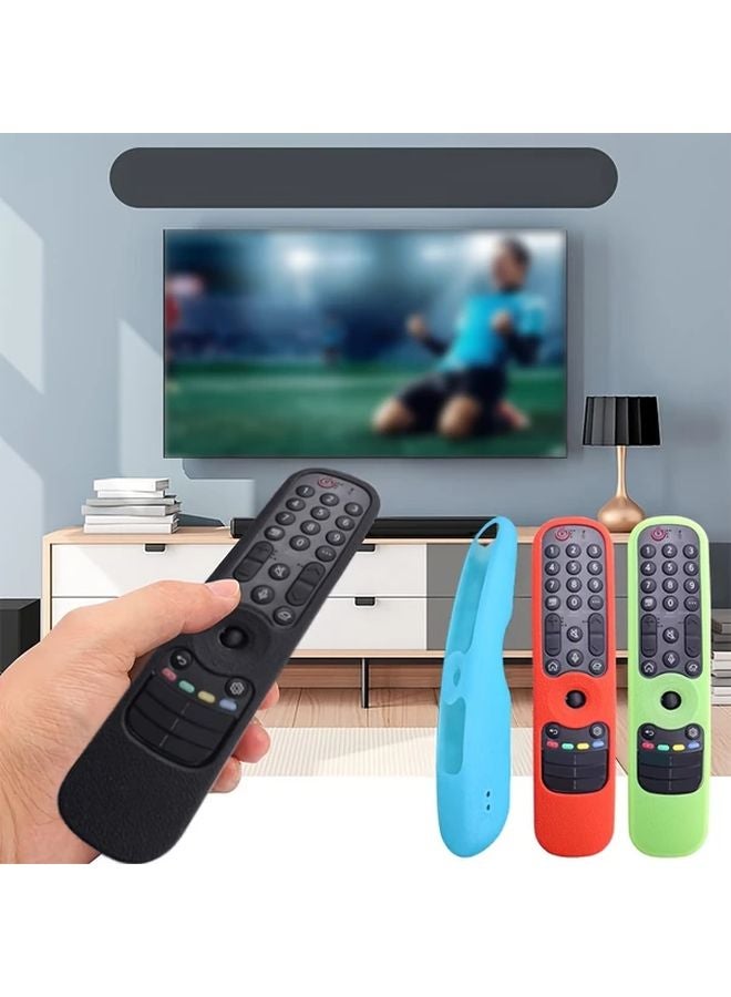 Luminous Purple Anti Slip Silicone Protective Case with Lanyard for LG Magic Remote 2021 2024 - Image 5